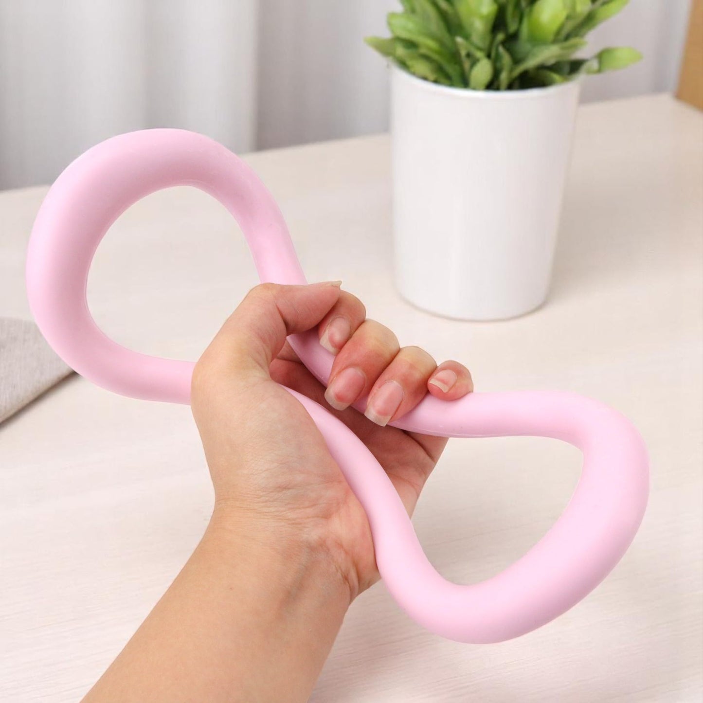 KH866 Set of 2 Yoga Rings for Leg, Calves, Calf Pilates, Fitness Circle Equipment for Women, Resistance Stretch Circles Tool with Massage Points, Home Exercise Workout Training Support Sport