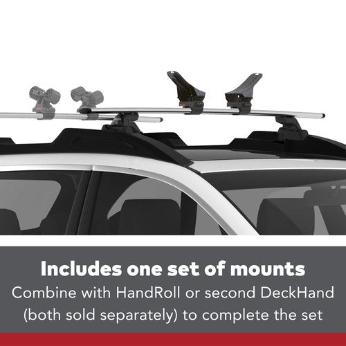 YAKIMA, DeckHand Roof Mounted Boat Rack for Vehicles, One Size Set of Mounts