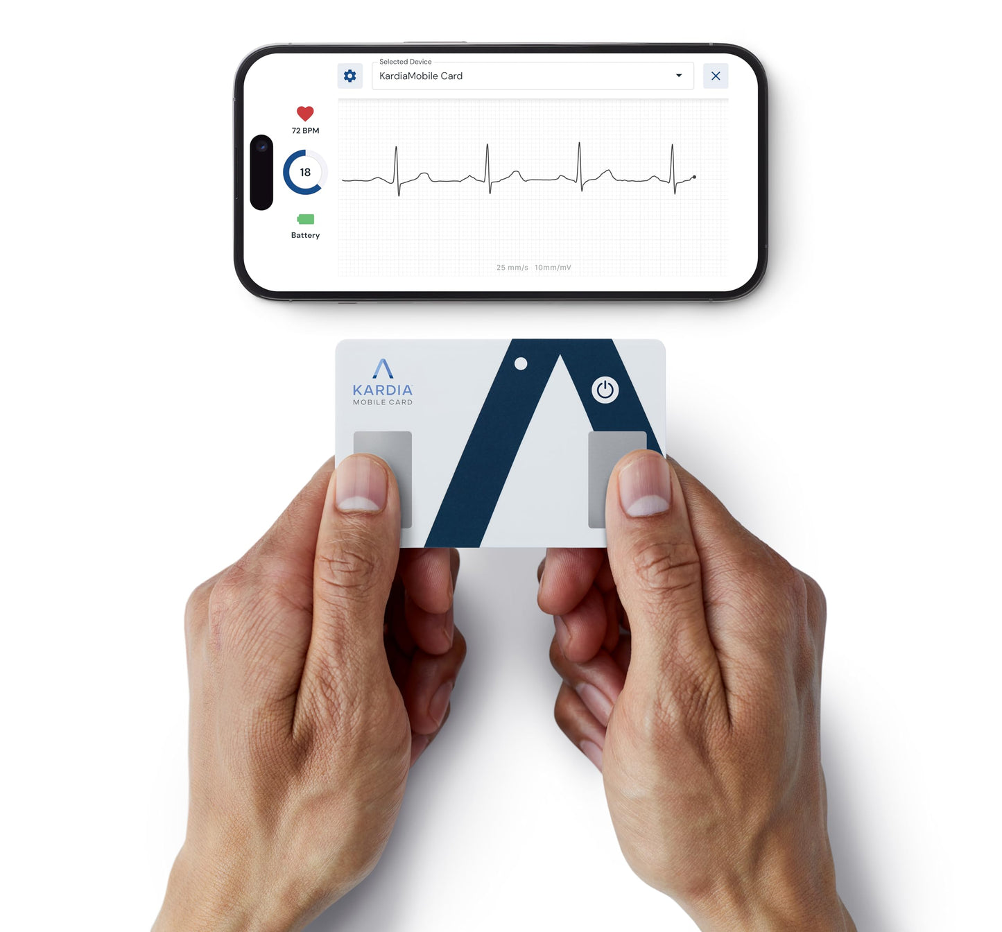 KardiaMobile Card Wallet-Sized Personal EKG Device - Record Single-Lead EKGs On The Go and Detect Irregular Heartbeats - by AliveCor