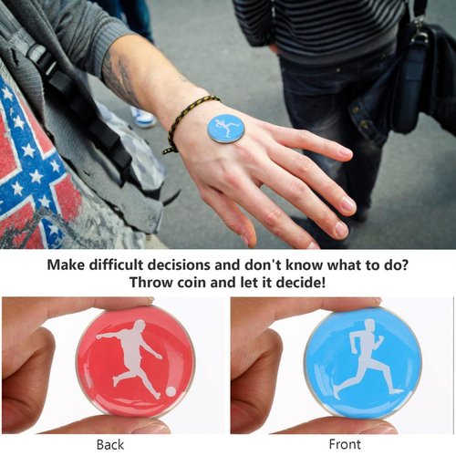 Football Referee Toss Coin | Two?Sided Referee Toss Coin | Double-Sided Referee Toss Coin, for Soccer Football Volleyball Table Tennis