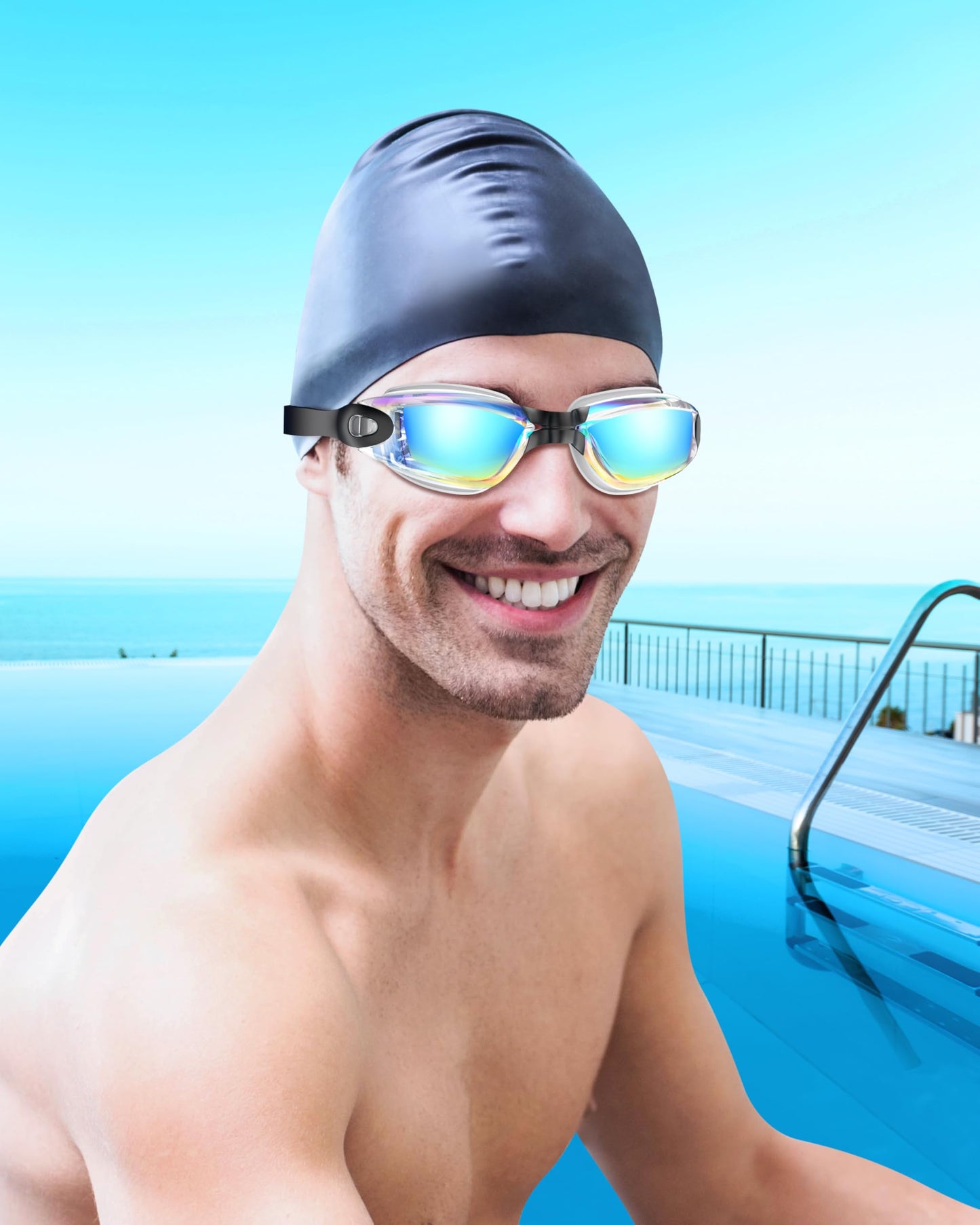 Aegend Swim Goggles, Swimming Goggles No Leaking Full Protect Adult Youth