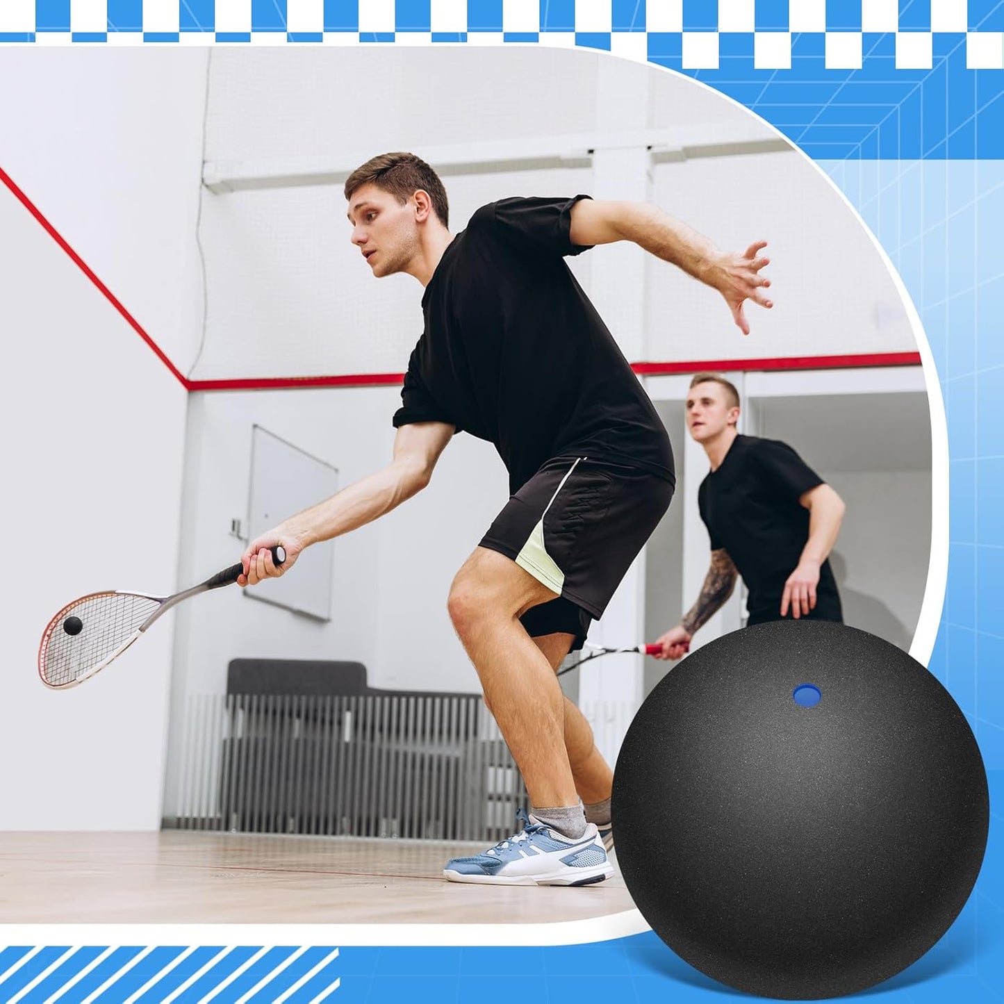 12 Pcs Squash Ball Professional Squash Ball High Reliability Practical to Use Excellent Performance Rubber for Training Practice and Competition