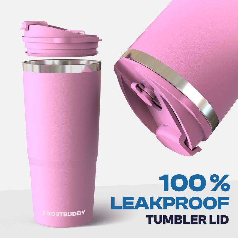 Frostbuddy | To Go Buddy - 30 oz Stainless Steel Vacuum Insulated Tumbler Cup - thermal cups for hot and cold drinks - stainless steel Tumbler Dunkin Cup (Tennessee Vols - Black)