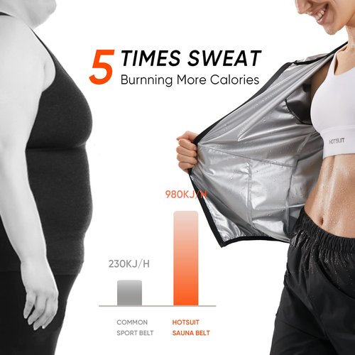 HOTSUIT Sauna Suit for Women Weight Loss Machine Washable Sweat Sauna Jacket Pants Anti Rip Sweat Suit for Gym Workout