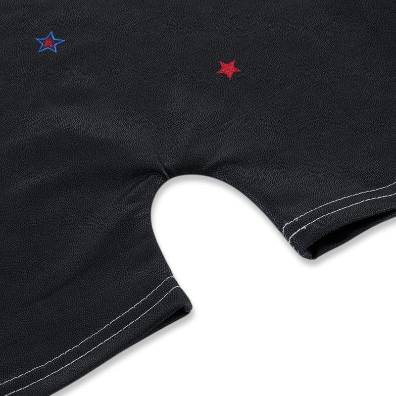 Gymnastics Leotards for Girls Toddler Ballet Dance Tumbling Outfits 3t 4t Kids Sleeveless Gymnastic Biketard with Shorts Sparkly Dancwear Unitards Clothes Bodysuit (Blue Red Stars, 3-4T)