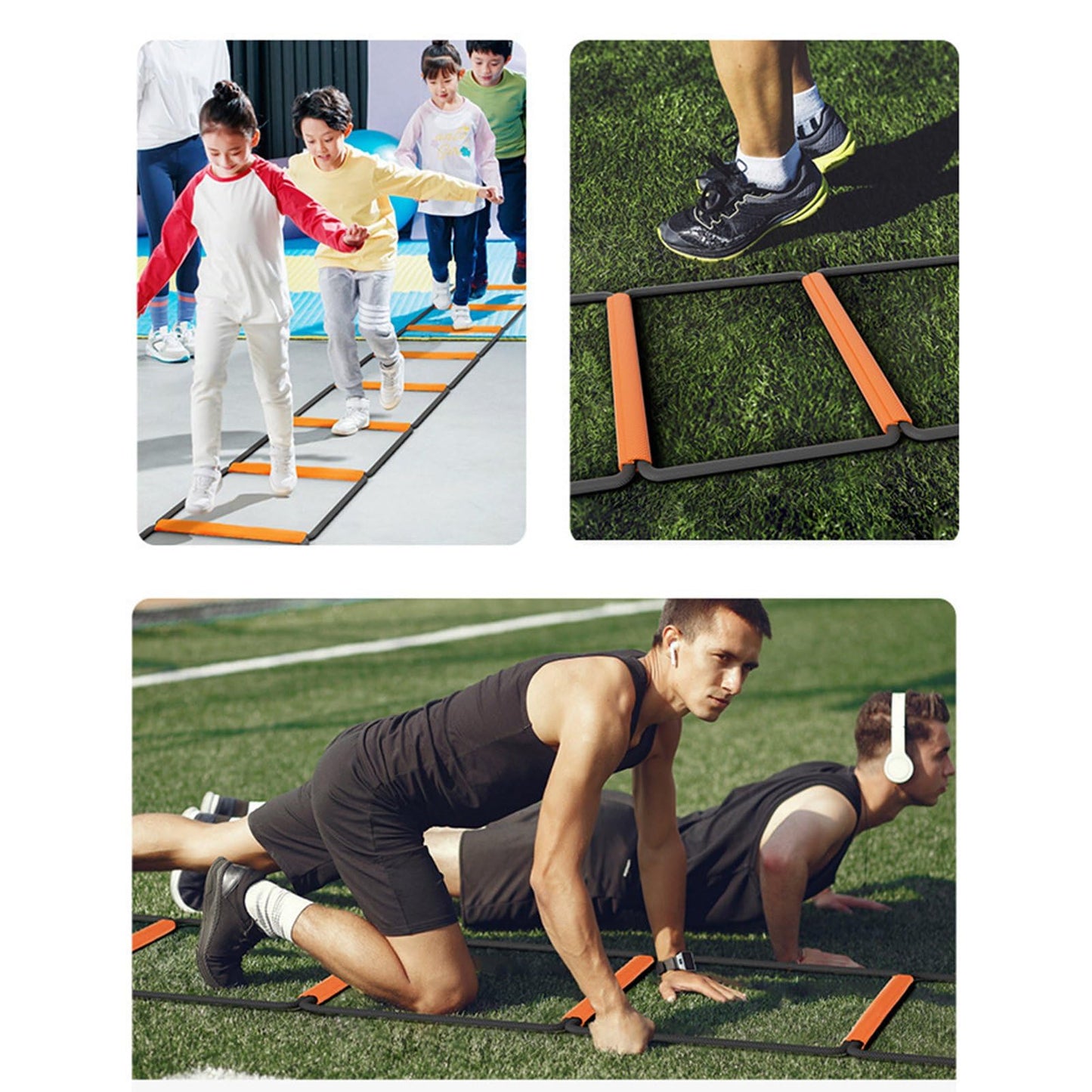 Keenso Agility Ladder Speed Ladder Training Ladder Agility Training Equipment for Soccer, Speed, Football Feet Training (8 Rungs)
