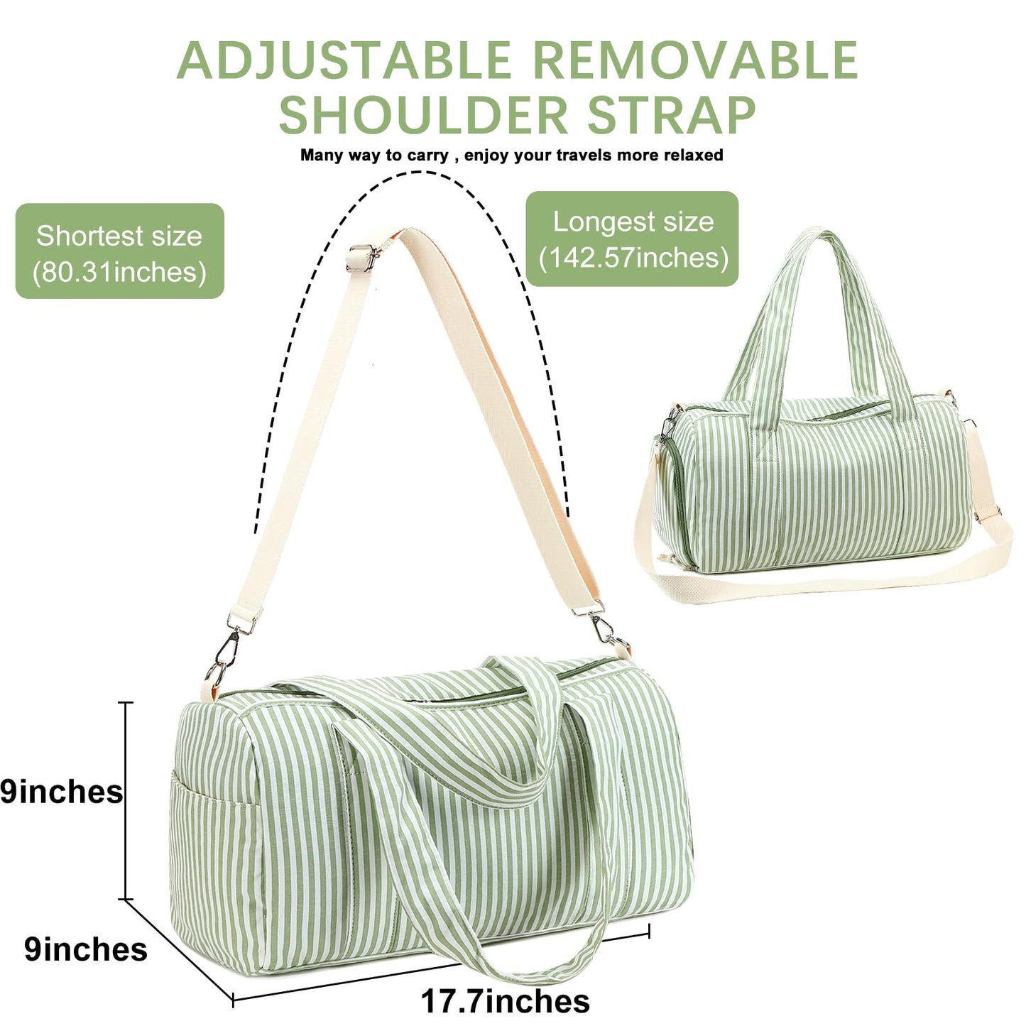 BLUBOON Duffle Bag Girls Kids Cute Gym Bag with Shoes Compartment & Wet Separation Waterproof Sports Overnight Travel Bag