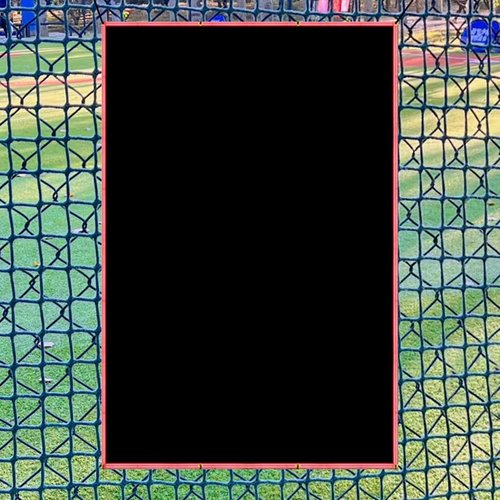 Sharellon 4'x6' Baseball/Softball Backstop - Silver Reflective Vinyl Target | Batting Cage & Pitcher Training Aid | Durable Backdrop for Baseball Players