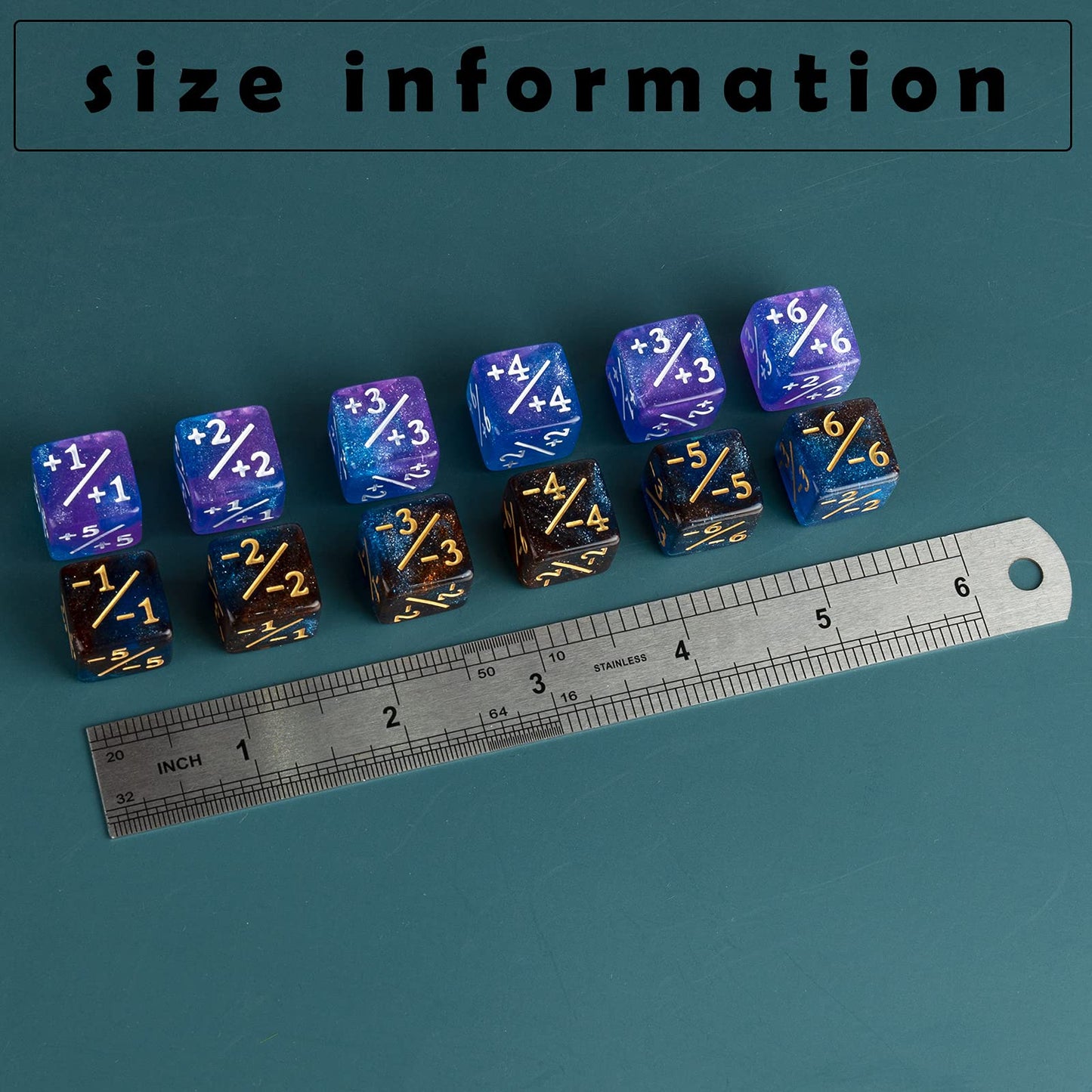 24 Pieces MTG Counter Dice Plus 1 Magic Counters +1/+1 Buff Dice Set Life Tokens Commander Deck for TCG MTG Cards Accessories