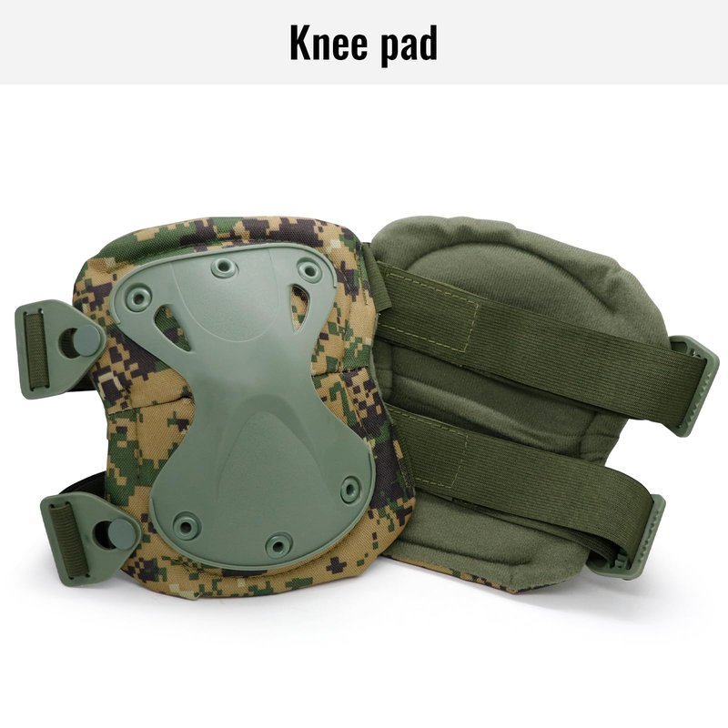 Qavctw Tactical Knee and Elbow Pads Set Protective Gear Knee Pads for Outdoor Sports Combat Paintball CS Cycling Skateboarding Skate Safety Guards Pads