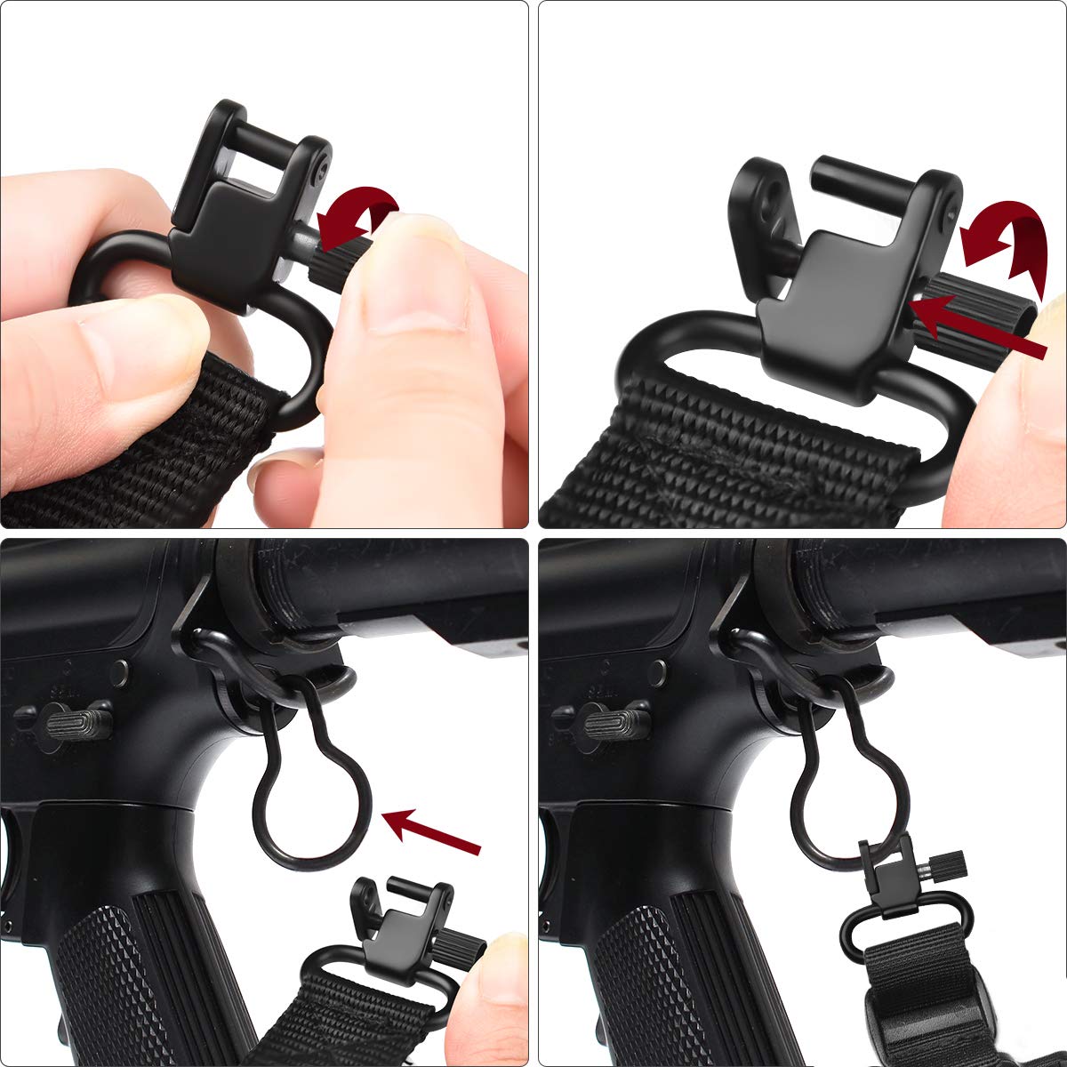 CVLIFE Shotgun Sling with Shell Holder, Holds 15 Shells for 12 Gauge, Adjustable Two Point Sling with Swivels for Outdoors