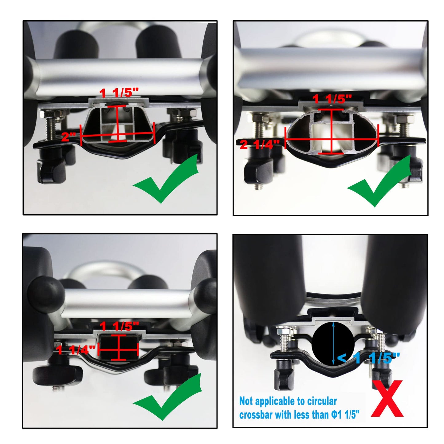 Kayak Roof Rack 2-in-1 Aluminum Folding J Bar Roof Carrier Rack-Includes 8 Pcs Ratchet Tie and 4 Pcs Anchor Strap-Mount on SUV, Car,Truck Roof Top Crossbar-Easy to Carry 2 Kayaks/Canoes/Surf, 2Pack