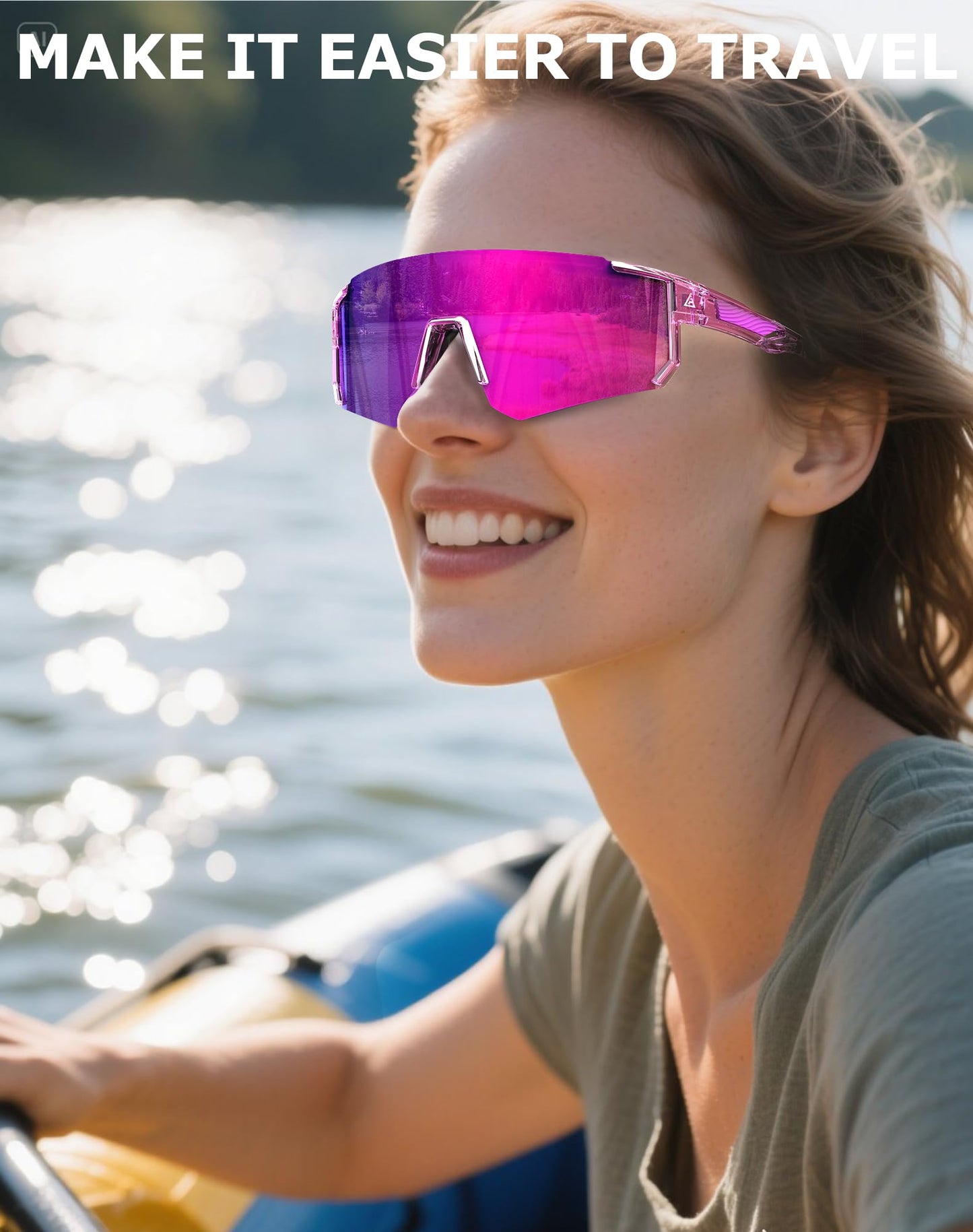 KALIYADI Sunglasses-Men Sports Mens-Sunglasses Women: Sun Glasses with UV400 for Running Cycling Golf Fishing