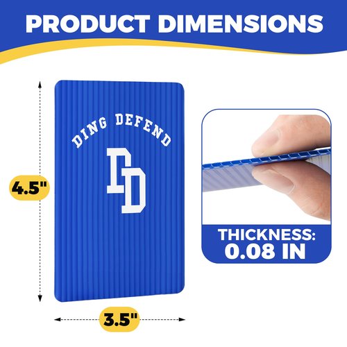 110 Pack Ding Defend Trading Card Shipping Protectors Hard Plastic Card Slab - Guard for Collectible Cards, Mailing Sheet & Hobby Supplies - 3.5 x 4.5 Inches, Blue Corrugated Packaging Pads