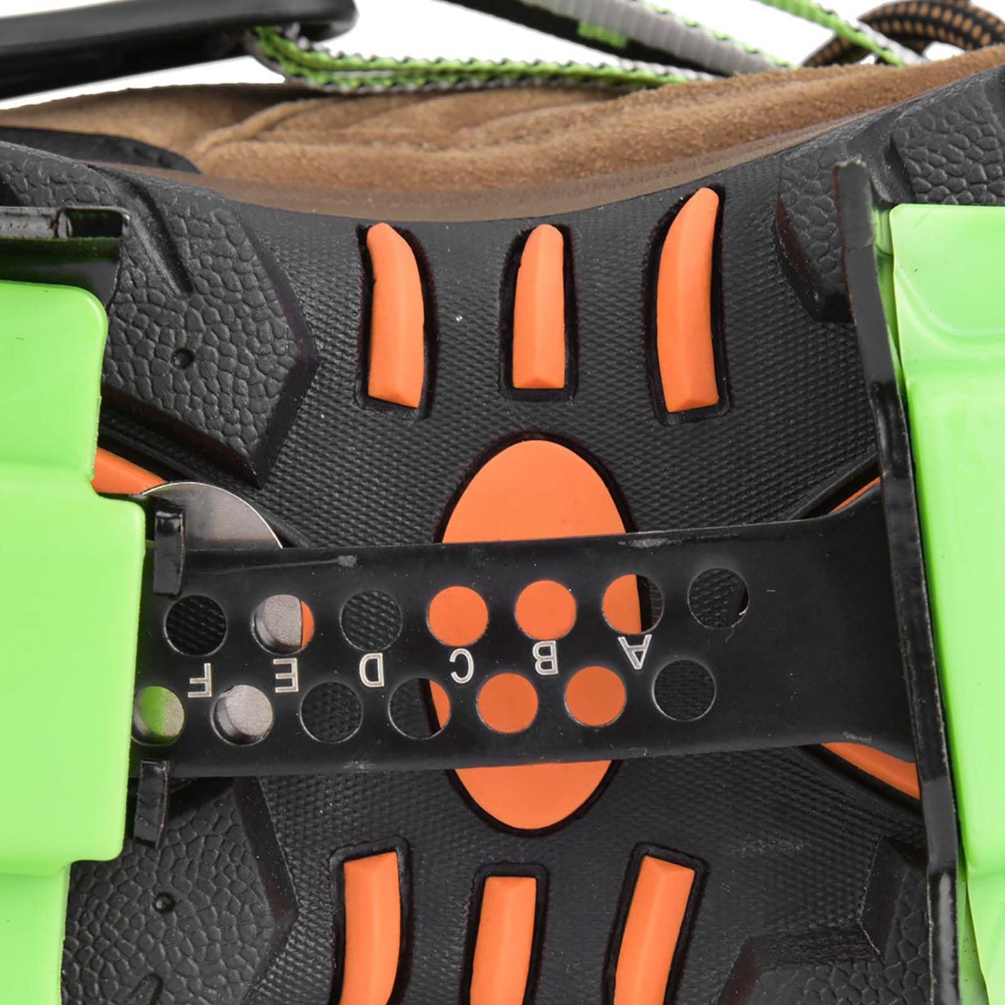 Ice Crampons Shoe Grips, 1 Pair 14 Teeth Antislip Spikes Cleats for Outdoor Snow Hiking Climbing