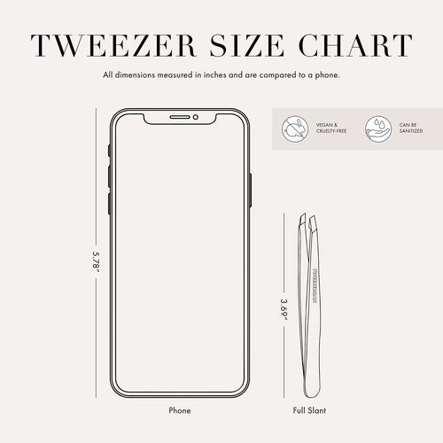 Tweezerman Slant Tweezer -Blue Jewel Model No. 1230-B09R, multi