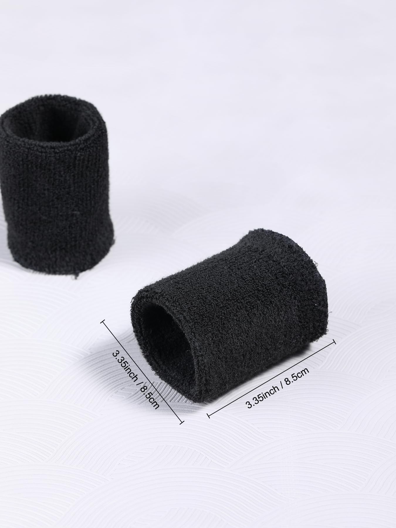2 Pcs Sports Wrist Guards, Non-Slip Wrist Sweatbands, Lightweight Sports Wristbands, Black