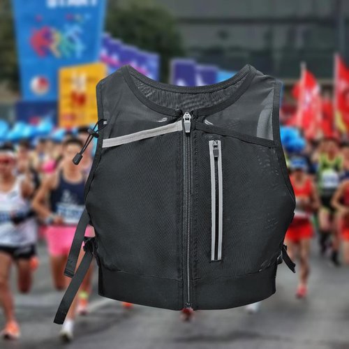 Menolana Running Vest Chest Bag High Visibility Running Gear Reflective Straps Sports Bag for Climbing Cycling Bicycle Riding Jogging