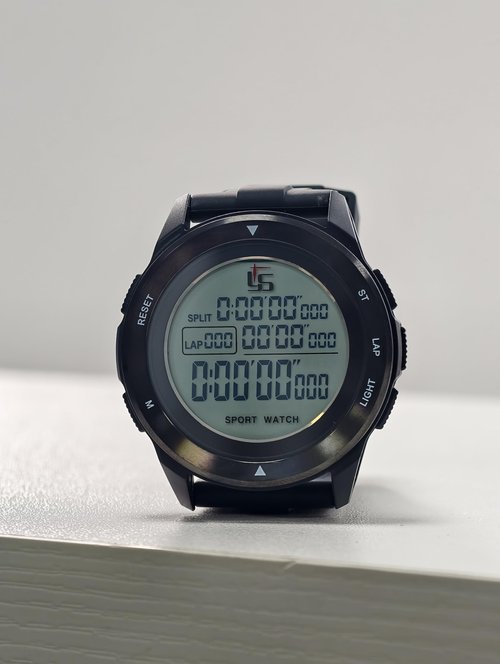 Professional Soccer Referee Watch with Tournament Mode Game Timer, 100-Lap Silent Stopwatch, 3-Line Backlit Display, On/Off Switch, Countdown/Alarm/Calendar for Football Officials, Coaches & Athletes