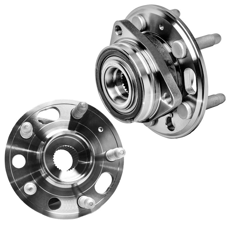 Front Wheel Bearing Hub Assembly 513288 for 2010 2011 2012 2013 2014 2015 2016 2017 Chevy Chevrolet Equinox 2014-2017 Chevy Impala 2013-2015 Chevy Malibu 2010-2017 GMC TERRAIN 5 Lugs w/ABS(2 PCS)