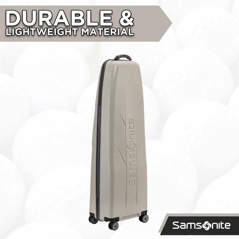 Samsonite Tour Deluxe Golf Hard Case Golf Travel Bag, Lightweight & Durable ABS Shell, 360 Degree Multi-Directional Wheels