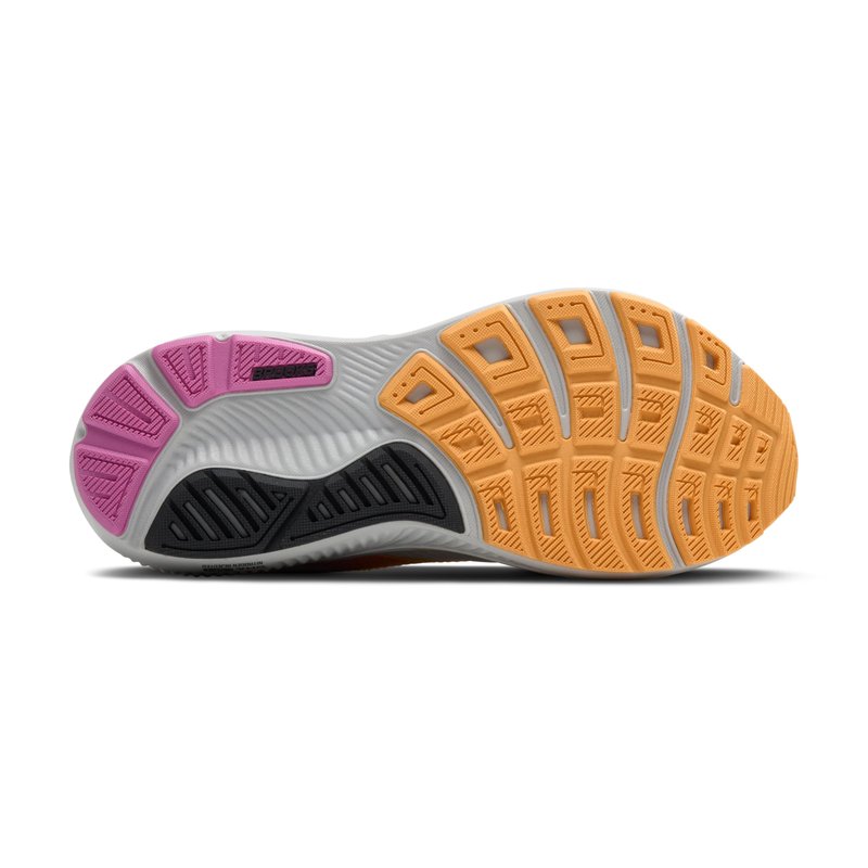 Brooks Women’s Ghost 17 Neutral Running Shoe - Oyster/Apricot/Pink - 5.5 Wide