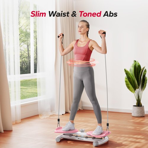 MERACH Ab Machine, 300 lbs Weight Capacity, Ab Workout for Slim Waist and Core, Noiseless Home Gym Exercise Equipment