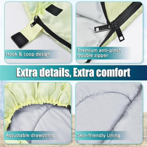 Sleeping Bags for Adults, 3 Seasons Warm Cold Weather Lightweight Waterproof Backpacking Camping Sleeping Bag for Camping Hiking Traveling Outdoor, Camping Gear Equipment