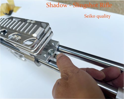 Professional Slingshot Rifle with Sight, High Precision Target Shooting, Aluminum Frame, 16mm Steel Shaft for Adult Hunting and Target Practice (Slingshot Rifle)