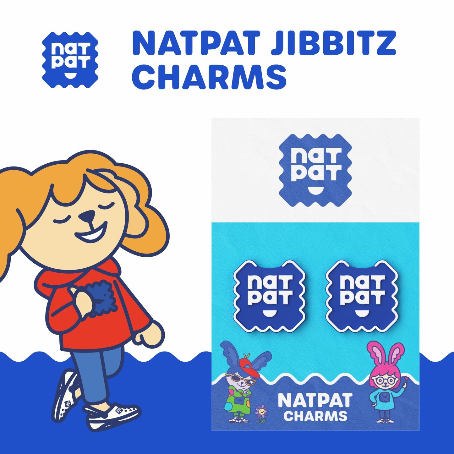 NATPAT Shoes Charms, Sticker Holders for BuzzPatch, Compatable with Crocs