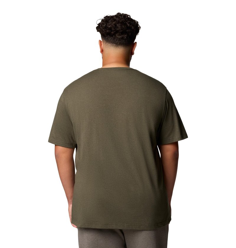 Columbia Mens Thistletown Hills Short Sleeve T-Shirt, Greenscape Heather, 1X