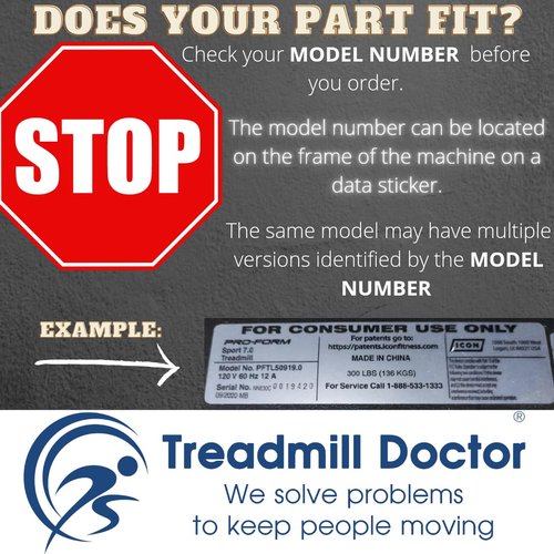 Treadmill Doctor Drive Belt for Proform Performance 600 C Treadmill, Model Number PFTL795110