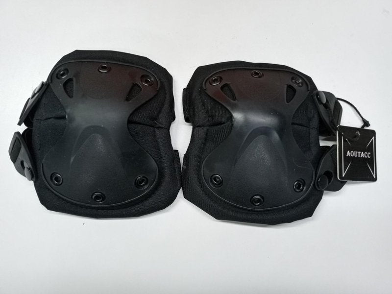 AOUTACC Combat Knee Protective Pads for Outdoor CS Paintball Game Cycling Safety Skateboarding Gear Skates Knee Protection Guard Pads