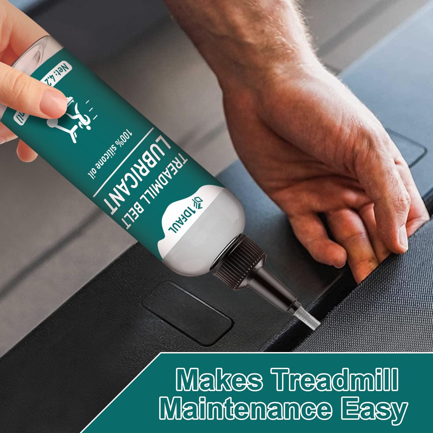 1DFAUL Treadmill Lubricant for Belt, 250ml Silicone Treadmill Oil Belt Lubricant High Temperature Resistance, Reduces Friction, Noise & Wear, Suitable for Various Treadmills Models