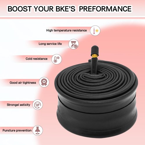 2 Set 20x2.125 Bike Tubes 20 inch Heavy-Duty Inner Tubes