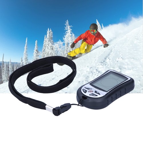 8 IN 1 Altimeter, Digital Compass, Hiking Thermometer, Barometer, Weather, Timer with Backlight for Mountaineering Outside -2300 to 29500FT 1100MBAR, 300mbar to 1100mbar, English Manual, Lanyard