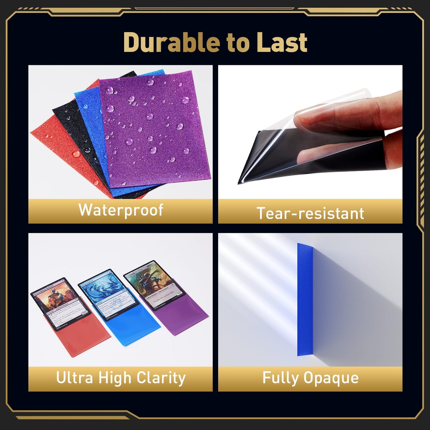 1200CT Matte Card Sleeves, 12 Colors MTG Card Sleeves, Magic PKM Deck Sleeve for TCG, Game Cards