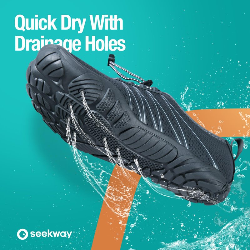 SEEKWAY Water Shoes Men Women Adult Quick-Dry Aqua Sock Barefoot for Beach Swim River Pool Lake Hiking Kayaking Surfing