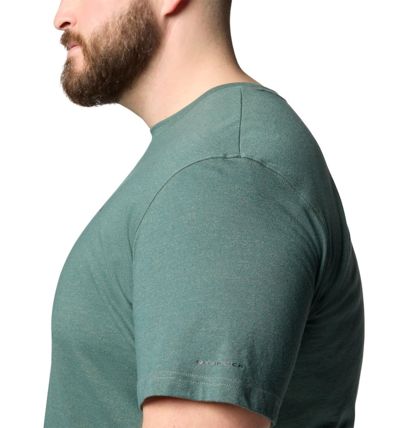 Columbia Mens Thistletown Hills Short Sleeve T-Shirt, Stone Green Heather, 6X