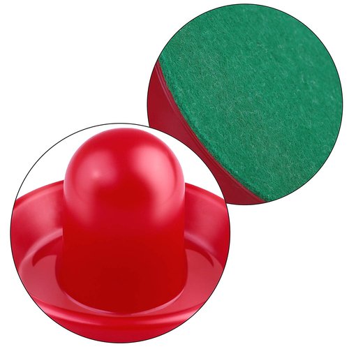 URATOT Air Hockey Accessories - Pushers, Pucks & Paddles (4 Pushers, 8 Red Pucks, 8 Green Pads)