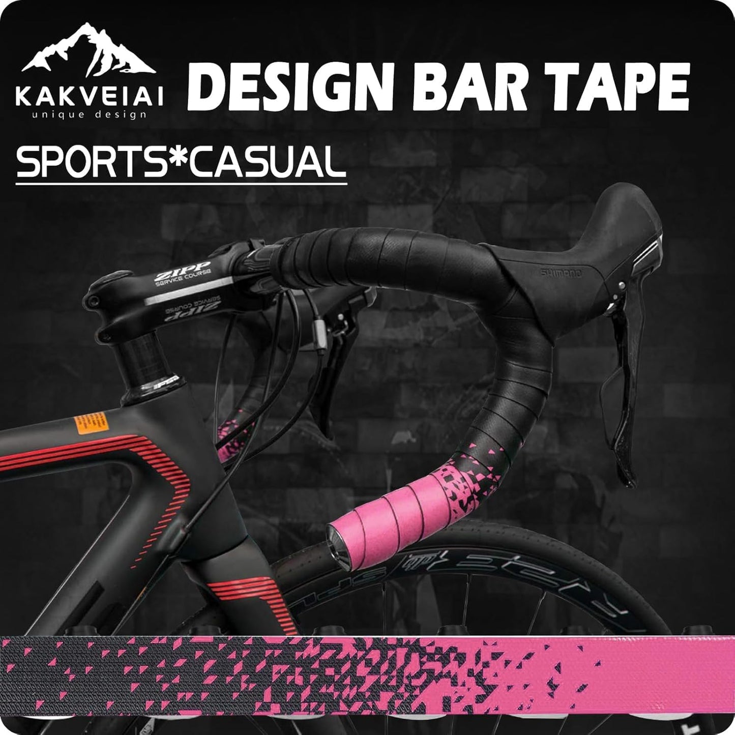 2pcs Bicycle Bar Tape, Bike Handlebar Tape, Road Bicycle Handlebar Tape, Cycling Grip Tape, with 4pcs Handlebar End Plugs, Soft Comfortable, Wear Resistant, Black