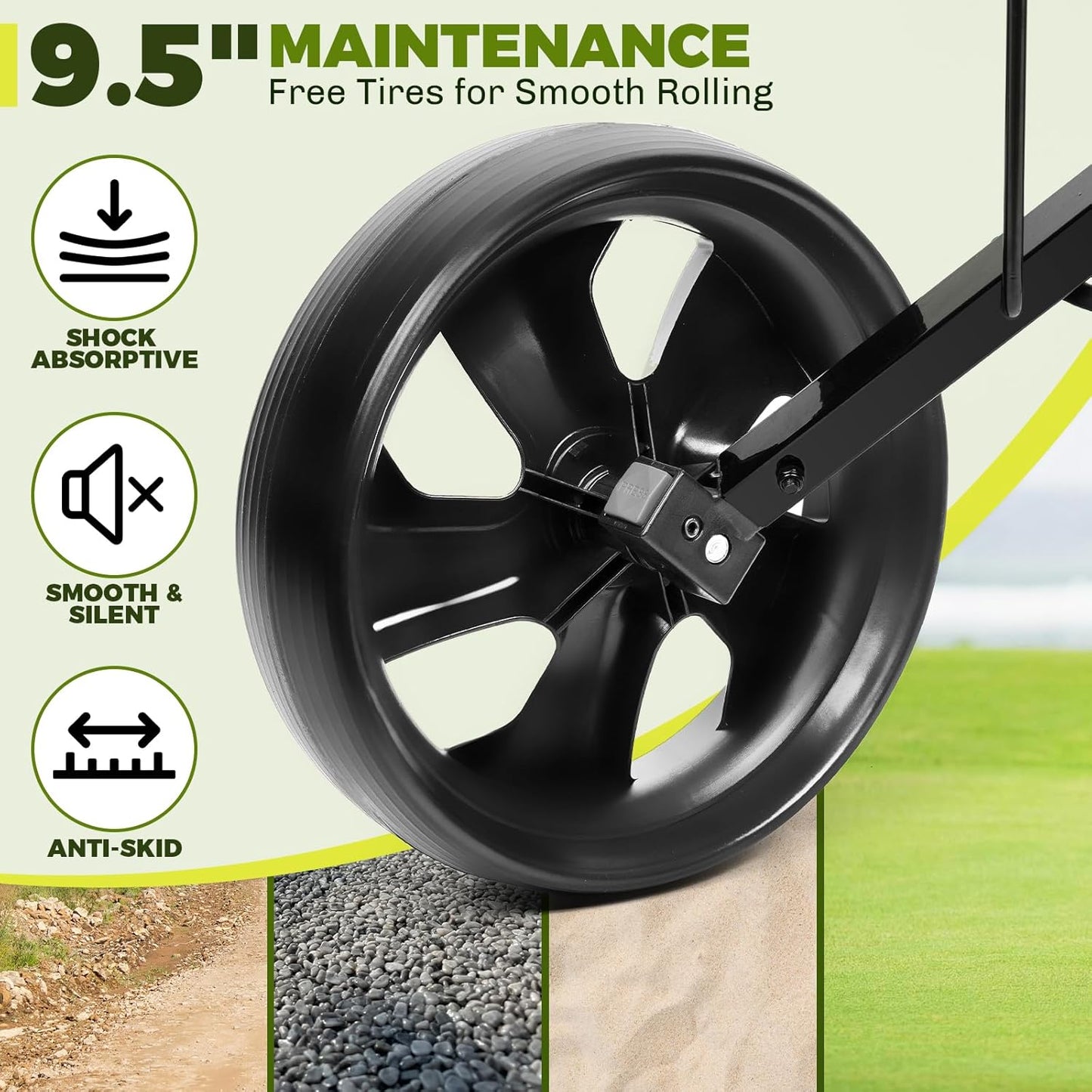 2-Wheel Golf Pull Cart – Lightweight Foldable Golf Push Cart with Durable Steel Frame, Adjustable Web Straps, Compact Design for Walking Golfers