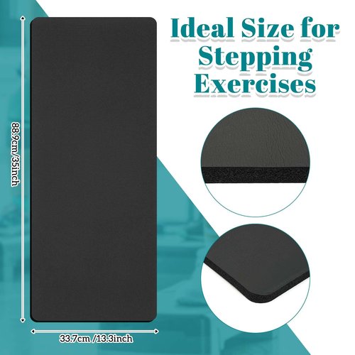 Aerobic Exercise Step Platform Thick Mat (Not Included Step Platform) Turn Your Stepper Step Platform into a Comfortable Weight Bench for Yoga Cushion for Your Knees, Wrist Protection(35 x 13 Inch)