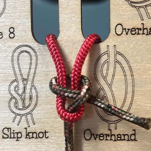 Learn Knot Training Board Kit,16 Popular Knots Practice Board with Guide,Hands-On Paracord Knot Tying Training Tool for Survival, Camping & Outdoor Skills (3, mid)