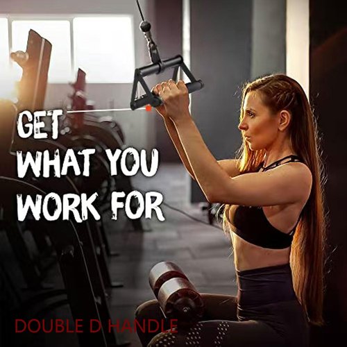 Jiatengwang Cable Machine Attachment for HOM Gym Triceps Pull Down Attachments Cable Machine Accesories Set