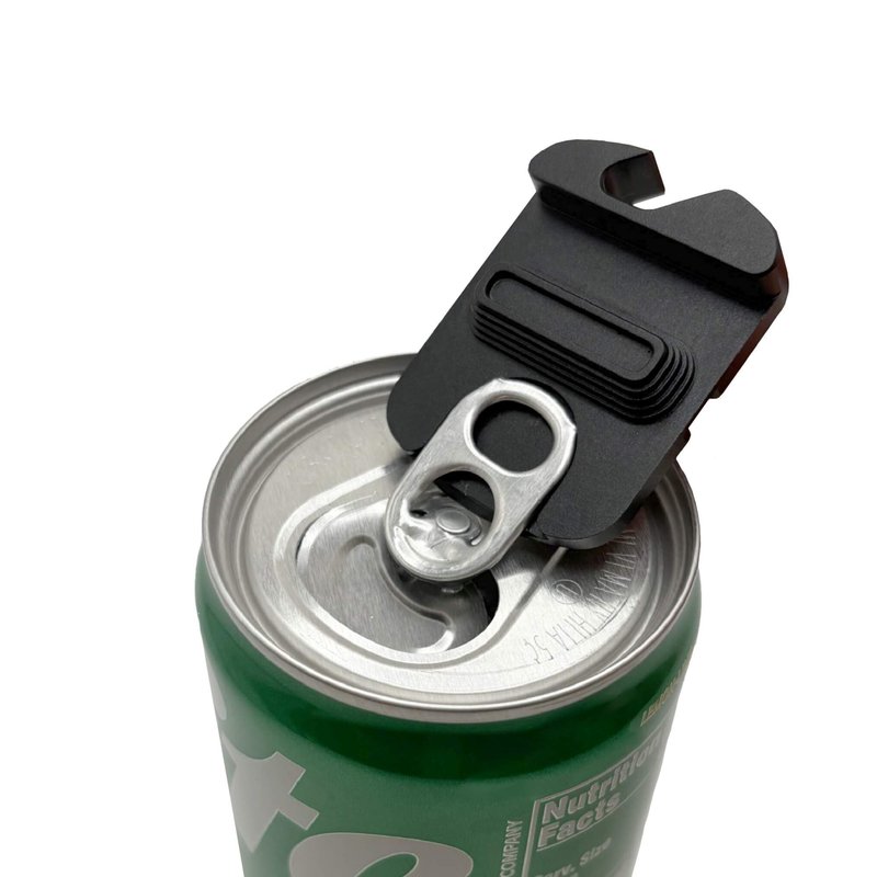 CNC Machined Aluminum Replacement Slider for Yeti MagSlider Lid – Bottle Opener & Pull Tab Lifter – Durable Hard Anodized Metal Slider Compatible with Yeti Rambler Tumblers (Black)