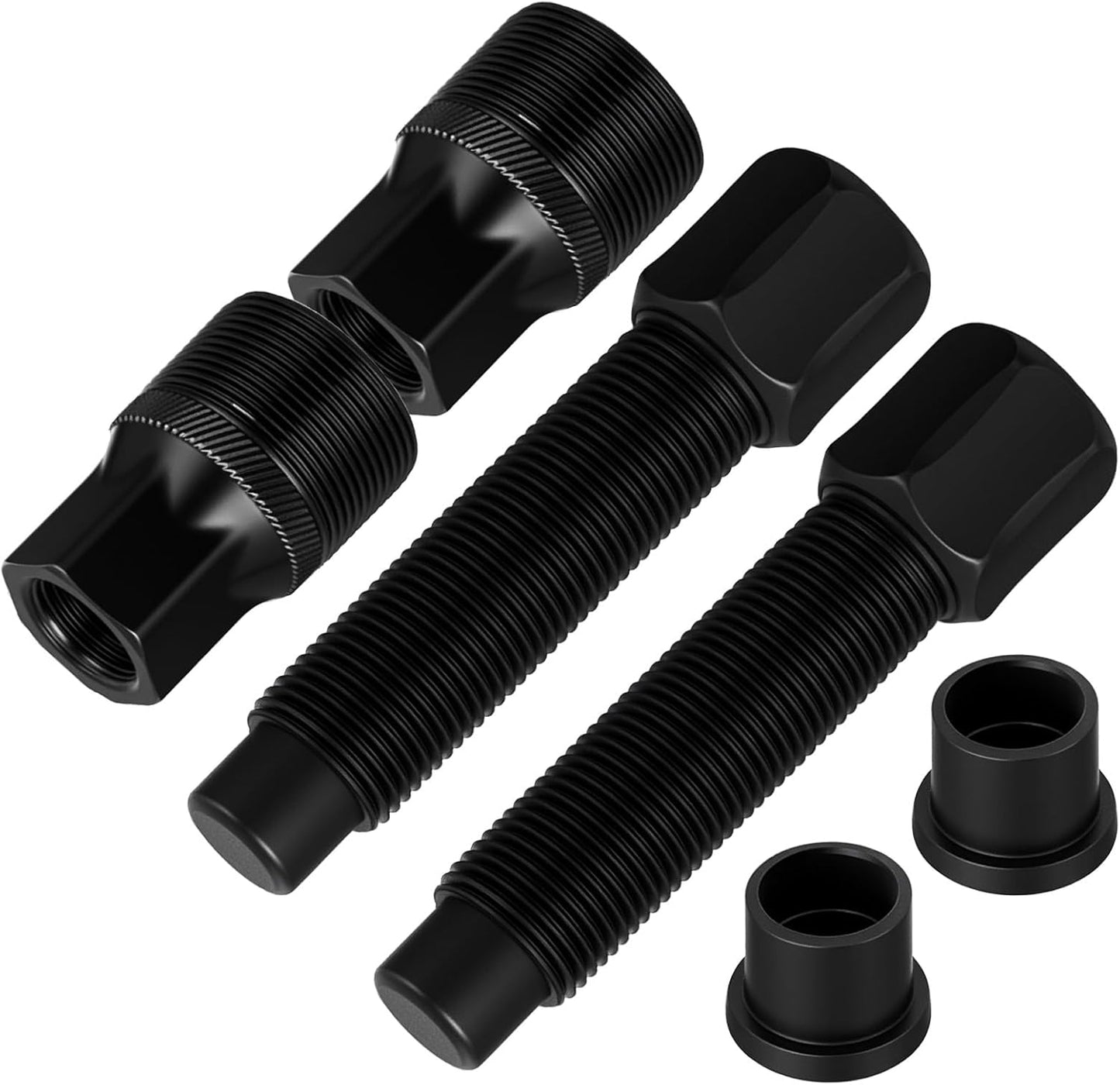 2 PCS Bicycle Crank Puller, Black Steel Crank Arm Removal Tool Bike Crank Remover Tool Crankset Arm Remover Crank Extractor Crank Removing Bicycle Crank Pulley Too for Bicycle Maintenance
