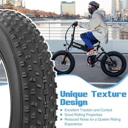 MEGHNA Fat Bike Tire 16 x 4.0 inch with Inner Tubes Electric Bike Tire Fat Tire 16 inch Heavy Duty Anti-Slip Foldable Replacement All Terrain Tire for Kids Bike E-Bike (2 Tires with Inner Tubes)