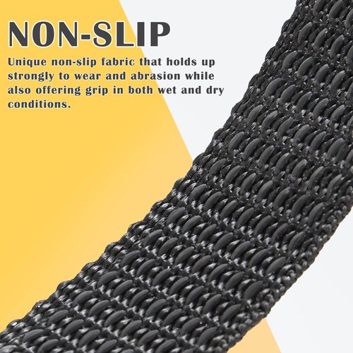 LuBanSir Shovel Mount for Roof Rack, 12 Inches Adjustable Hook and Loop Mount Holder Straps for Cars Trucks Tractors Trailers (4 Pack)