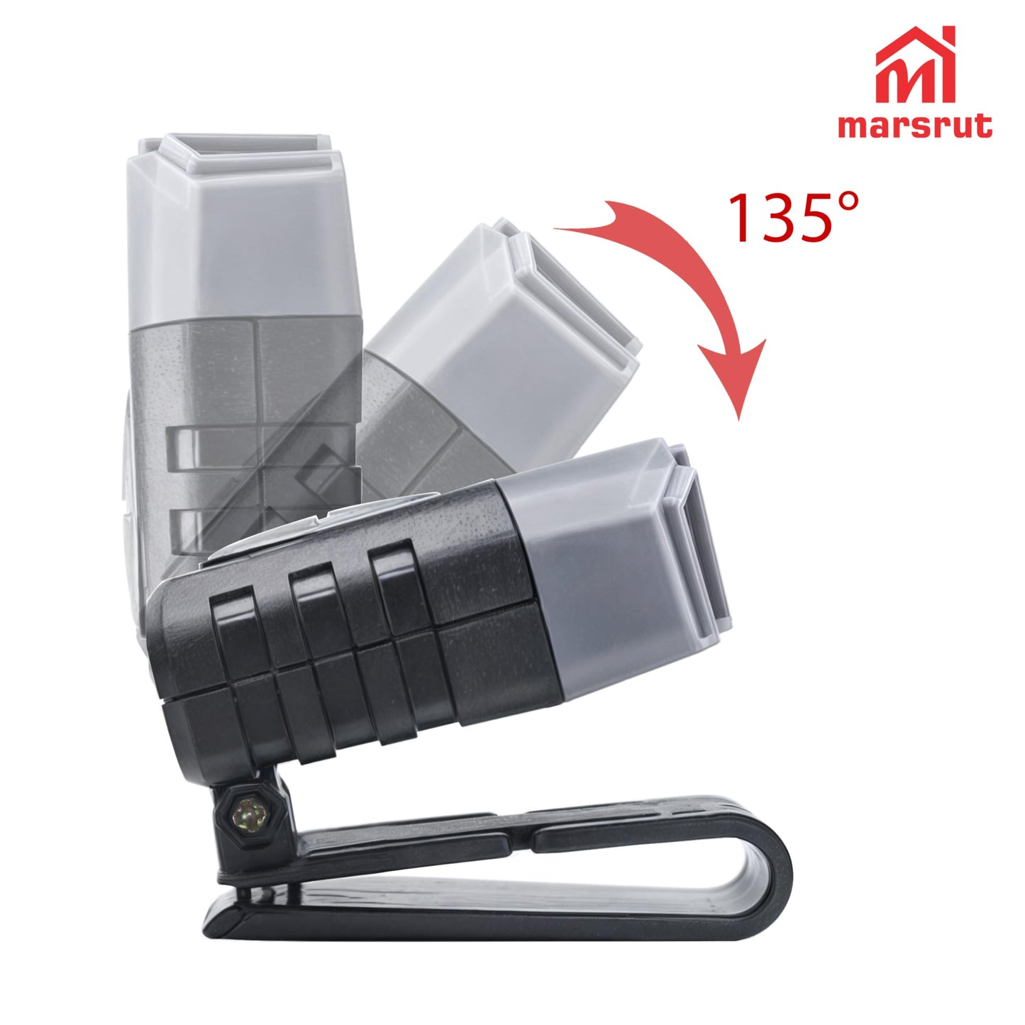2 Pieces LED Clip On Cap Lights, Hat Flashlight Headlamp Brim Rechargeable Ultra Bright Mini Portable Spotlight for Hands-Free Baseball Caps Fishing Camping 150 Lumens Lighting Waterproof (Black-Grey)